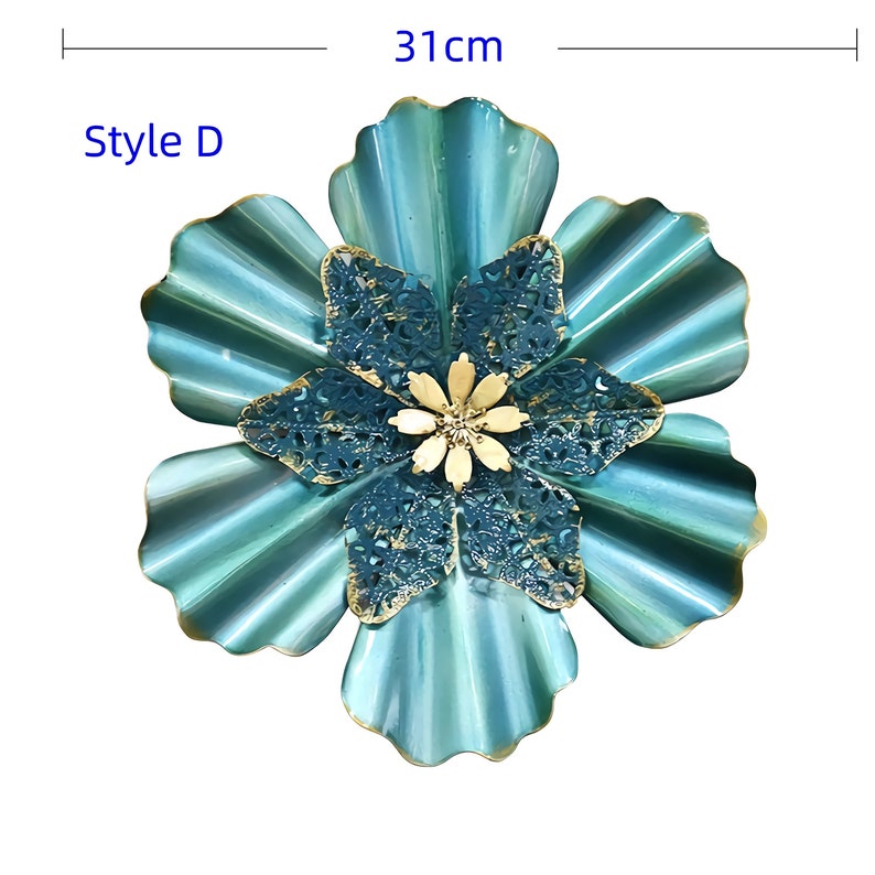 Metal Wall Decor Metal Flowers Wall Art Wall Hangings Etsy