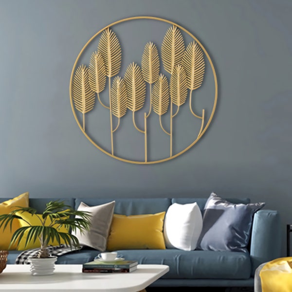 Metal Wall Art Living Room Decor Etsy