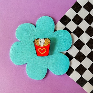 Cat Fry Enamel Pin: Funny Cat Accessories
