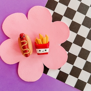 Hot Dog Mates | Hot Dog Magnet | Kitchen Magnet | Cute Magnet | Kawaii Magnet | Fridge Magnet | Fry Magnet | Food Magnet | Breakfast Magnet