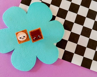 Georgia S’more Studs | S’more Earrings | Foodie Gift | Cute Earrings | Kawaii Earrings | Cute Food | Food Earrings | S’more Jewelry