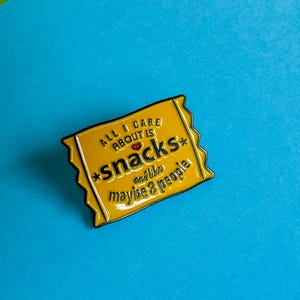 Snack Pin | Cute Pin | Enamel Pin | Lapel Pin | Backpack Pin | Unique Pin | Hat Pin | Funny Pin | Cute Gift | Fun Gift | Antisocial Gift