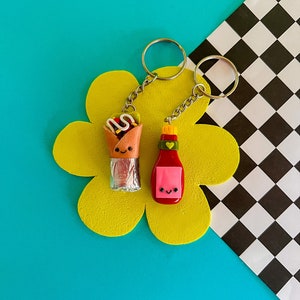 Pam & Tommy | Burrito Keychain | BFF Keychain | Kawaii Burrito | Kawaii Keychain | Cute Gift | Chef Gift |Foodie Gift |Teacher Gift