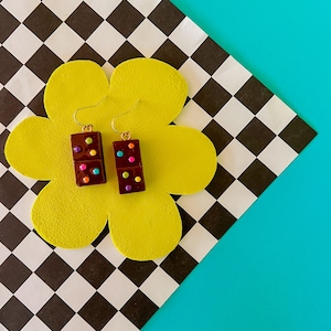 Cosmic Brownie Earrings | Brownie Earrings | Teacher Gift | Cute Earrings | Kawaii Earrings | Cute Food | Food Earrings | Foodie Gift