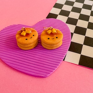 Penelope | Pancake Earrings | Foodie Gift | Cute Earrings | Kawaii Food | Cute Food | Pancake Jewelry | Food Jewelry | Pancake Gift