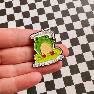 Frog Pin | Cute Pin | Enamel Pin | Lapel Pin | Backpack Pin | Unique Pin | Hat Pin | Funny Pin | Cute Gift | Fun Gift | Frog Gift | Frog Pin