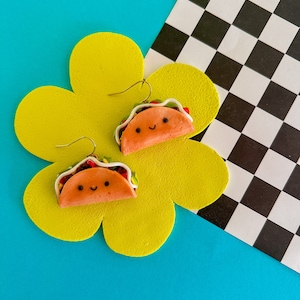 Tina Taco Earrings | Taco Earrings | Happy Gift | Cute Earrings | Kawaii Earrings | Cute Food | Food Gift | Taco Jewelry