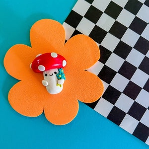 Mina | Mushroom Magnet | Kawaii Mushroom | Cute Magnet | Kawaii Magnet | Fridge Magnet | Cute Food | Chef Gift | Foodie Gift | Cute Gift