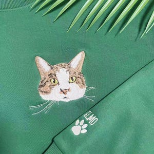 Custom Pet Gifts,Custom Dog Portrait Sweatshirt,Dog Lover Gift,Mother's Day Shirt, Dog Mom Gift,Custom Embroidered Pet Sweatshirt