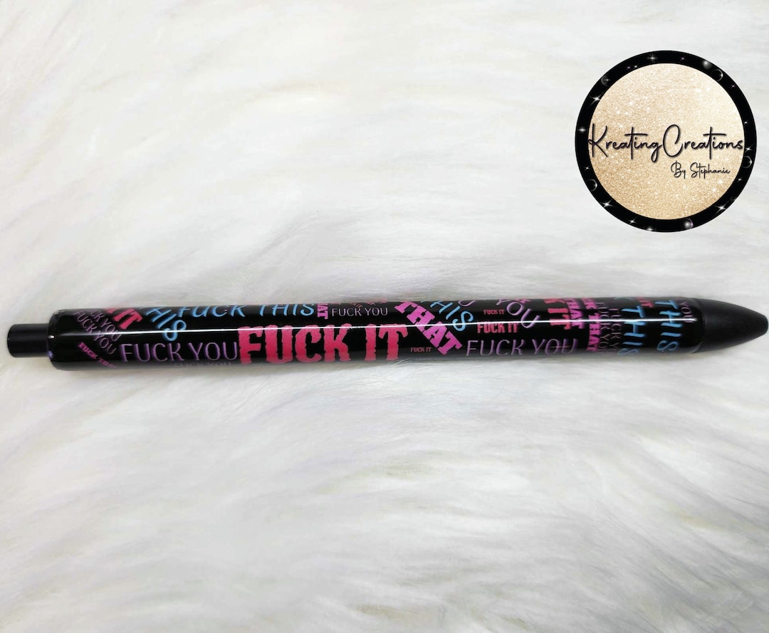 Funny Profanity Gel Pen – Swear Word Gag Gift, Refillable Ink - Etsy