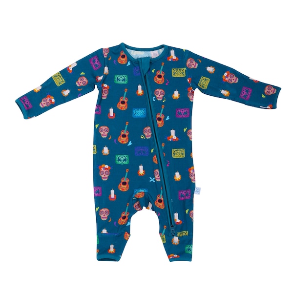 Remember me - Zippered Bamboo Romper - Baby Bamboo Pajamas -Bamboo Sleepers - Bamboo Romper Baby Boy -  Gender Neutral Bamboo Romper