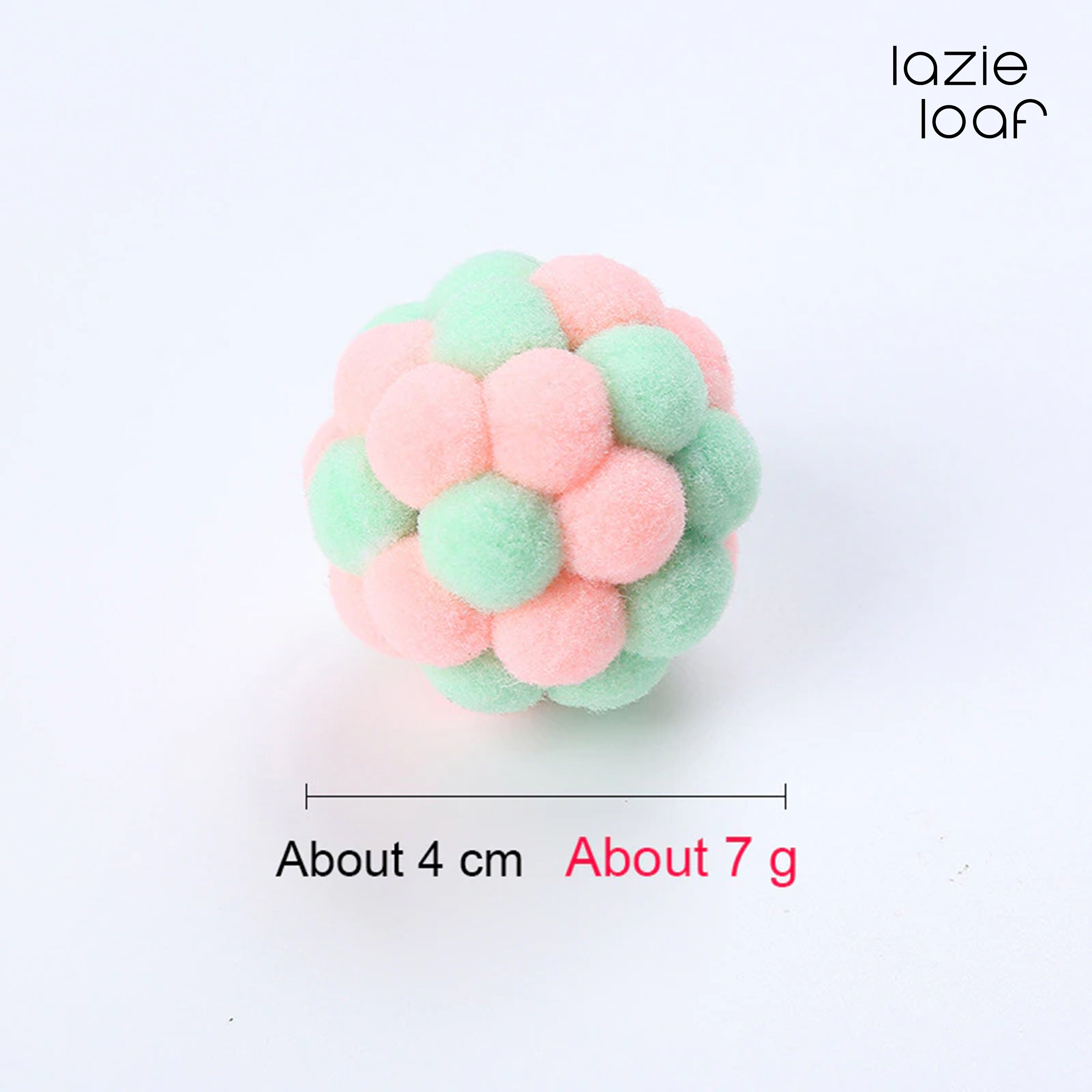 Cat Toy Ball und Launcher Set Plüsch ball Interaktives Spielzeug Safe Pom Pom Ba