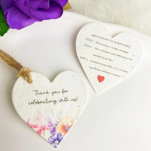 Samenpapier für Gastgeschenke in Masse Mitbringsel-Samen-Herz-förmige Samenpapier-Herz-Hochzeits-Samen-Samen-Hochzeits-Andenken-Samen