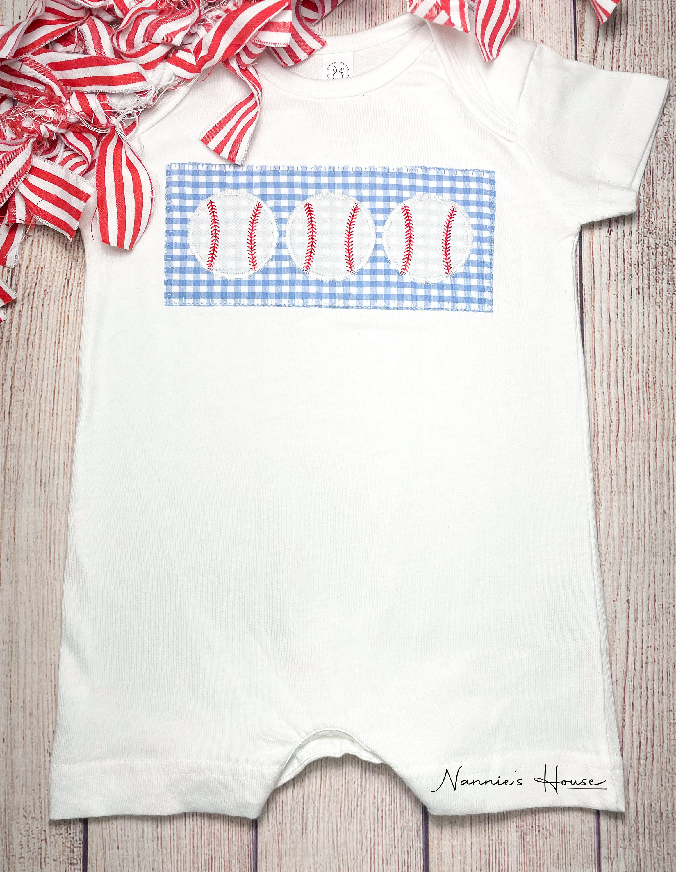 Baseball Applique Romper