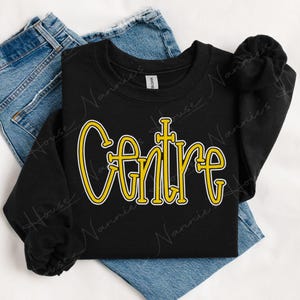 School Puff Embroidered Sweatshirt // Personalized // Puffy Foam Embroidery // Mascot // Spirit Wear // Danville // Richmond // College