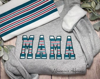 Swaddle Blanket MAMA Applique Sweatshirt Embroidery