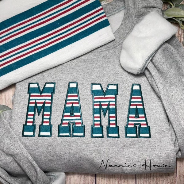 Swaddle/Hospital Blanket MAMA Applique Embroidered Sweatshirt