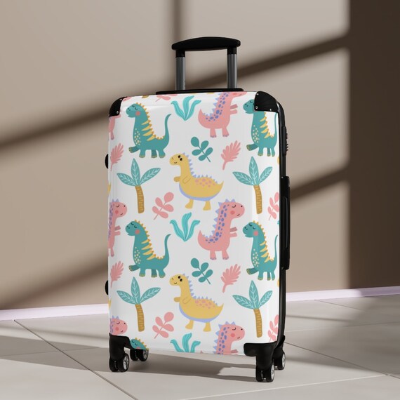 Dinosaur Suitcase for Kids Dino Suitcase for Girls Suitcase Etsy