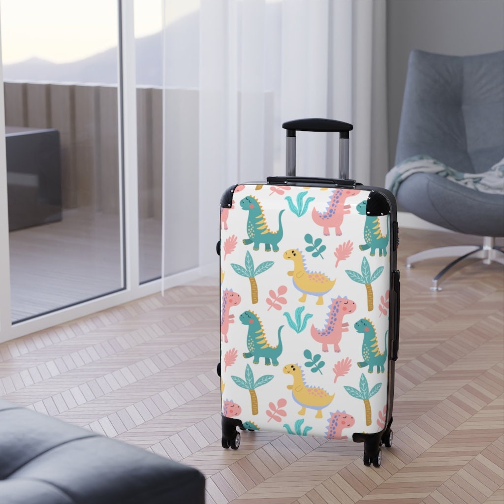 Dinosaur Suitcase for Kids Dino Suitcase for Girls Suitcase Etsy