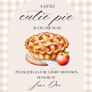 Cutie Pie Baby Shower Invite