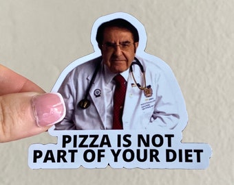 Dr. Nowzaradan meme magnet “Pizza is not party of your diet” Funny Magnet - Funny Gifts - Magnets for Fridge - Doctor Nurse Gift