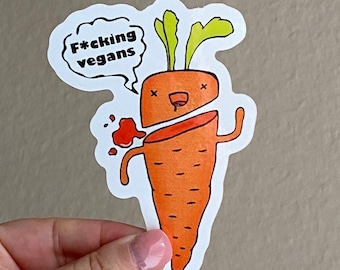 Vegans Vegan Meme Magnet Quality Vinyl Car Bumper Magnet Vegetarian Magnet Funny Laptop  Foodie Diet Magnet Waterproof Fridge