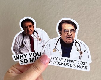 Set d'aimants Dr. Nowzaradan meme « Pourquoi vous mangez autant » - Magnets, aimants pour réfrigérateur, aimants pour réfrigérateur, aimants Dr. Now tendances