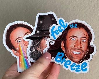 I’m watching you Nicolas Cage Funny meme Magnets pack of 3-Magnet Funny Magnet Funny Gifts - Magnets for Fridge Magnets for Car