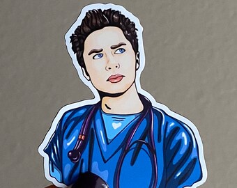 J.D Scrubs meme magnet Funny Magnet - Funny Gifts - Magnets for Fridge - Magnets for Car Nurse Doctor Gift