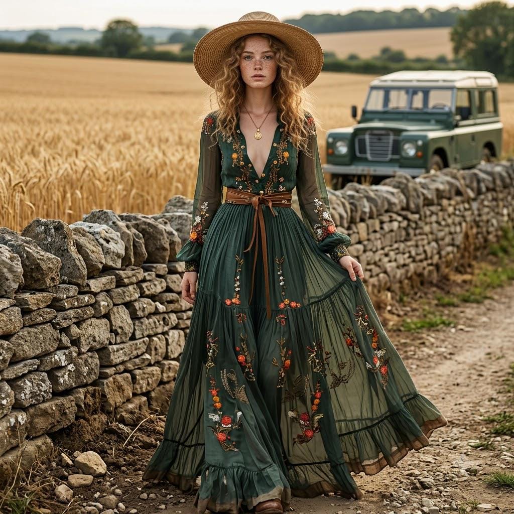 etsy boho maxi dress Bohemian Stunning Sky Blue Glitter 216432 Color:Atelier Riviera