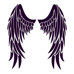 Angel wings. Purple colored printable Images in  3 formats.( svg, png, jpg ). SVG images for cricut. angel wings, svg, png images, art work