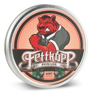 FETTKOPP POMADE Soft ZIRBELI - Swiss stone pine/blood orange - medium hold