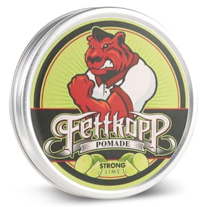 FETTKOPP POMADE Strong LIME - lime/peppermint - firm hold