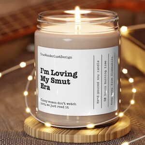 Ik hou van Smut Era kaars cadeau, Smut Candle, Bookish kaars, Smut Gift, Romance Reader Gift, Pittige boekgeschenken, Pittige Vriend Cadeau