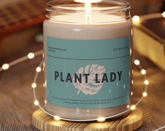 Plant Lady Gift, Plant Lover Theme Gift,Plant Decorative Candle, Plant Lover Candle, Plant Mom Gift Crazy Plant Lady Gift, Plant Lover Gifts