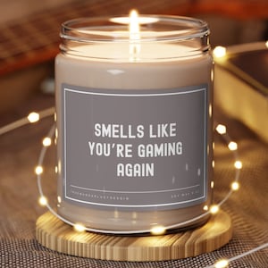 Gaming Gift, Smells Like You're Gaming Again Candle Gift, Gamer Gifts, Gamer Theme Gifts, Gifts for Boyfriend, Gifts Video Game Player Gifts
