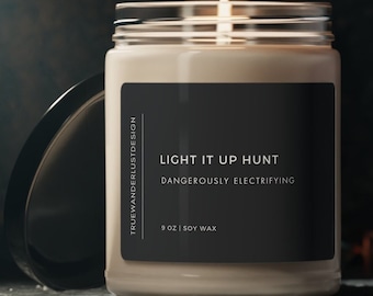 Light it Up Hunt Candle Crescent City Theme Gift, Book Inspired Theme Candle, Fantasy Theme Candle, MAAS Fan Gift, Book Lover Candle