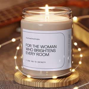 Mutter Thema Geschenke, Frau Thema Geschenke für die Frau, die jeden Raum Kerze, Geschenke für Sie, Freundin Thema Geschenke erhellt