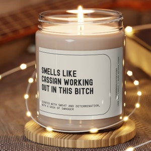 Night Court Theme Candle Ein Gericht der Dornen und Rosen Kerze Geschenk ACOTAR Fantasy Collection High Fae Fantasy Gift Sarah J. Maas Series Bookis