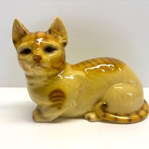Vintage Ceramic Orange Tabby Made in Japan