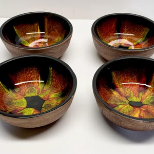 California Pottery Sequoia Ware Drip Glaze Bowls