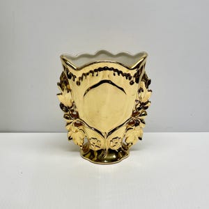 Royal China Warranted Hand Painted 22K Gold Vase