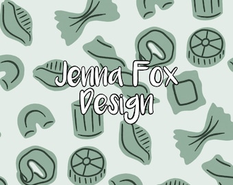 Schattig naadloze pastapatroon, groene pasta, Italiaanse keuken, Italiaanse zomeresthetiek, ontwerp van voedseloppervlak, commercieel gebruik PNG JPG-download