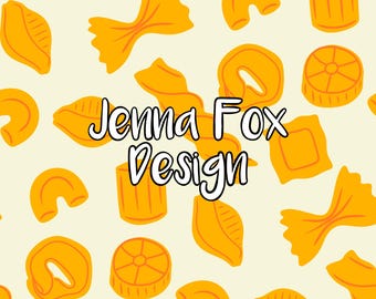 Süße Pasta Muster italienische Küche italienische Sommer ästhetische Lebensmittel Oberflächendesign für kommerzielle Nutzung 300 DPI PNG JPG Sofort Download