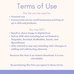 K&ouml;nnte beinhalten: Ein digitales Dokument mit dem Titel "Nutzungsbedingungen" mit hellbeigem Hintergrund und lila Text. Das Dokument beschreibt zul&auml;ssige und verbotene Verwendungen, einschlie&szlig;lich der pers&ouml;nlichen und kommerziellen Nutzung f&uuml;r kleine Unternehmen. Es gibt auch an, dass der Artikel nicht erstattungsf&auml;hig ist.