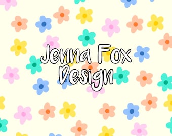 Naadloos bloemenpatroon madeliefje, ditsy naadloos bloemenpatroon voor kleding en accessoires, naadloos lentemadeliefje, pastel bloemen