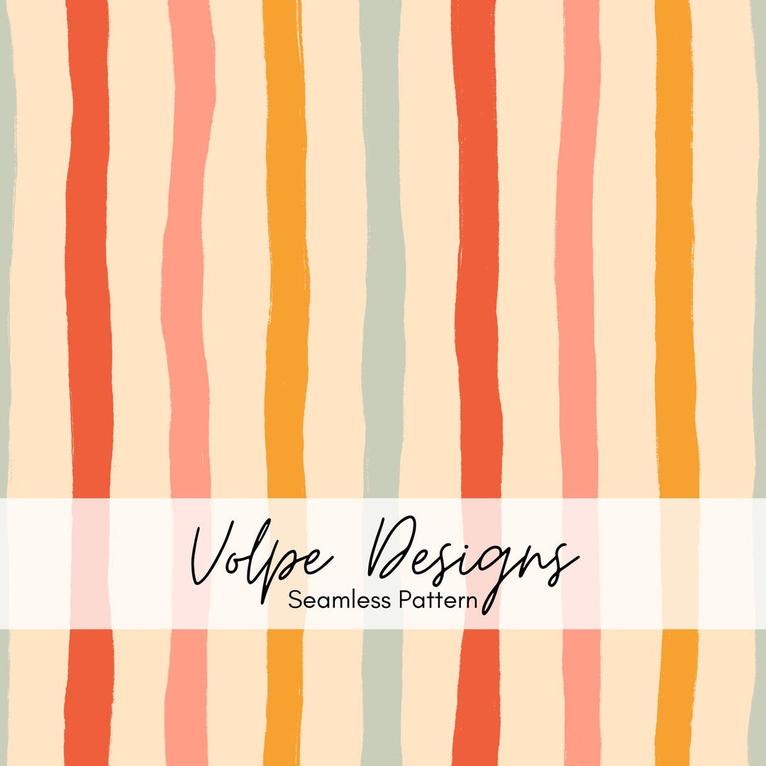 Rainbow Stripes Seamless Pattern File, Imperfect Vertical Stripes ...