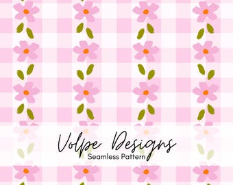 Roze pastel naadloze bloemmotief, girly lente zomer herhalingsbestand, romantische zachtroze pastel met bloemen, stof sublimatie, kinderkamer