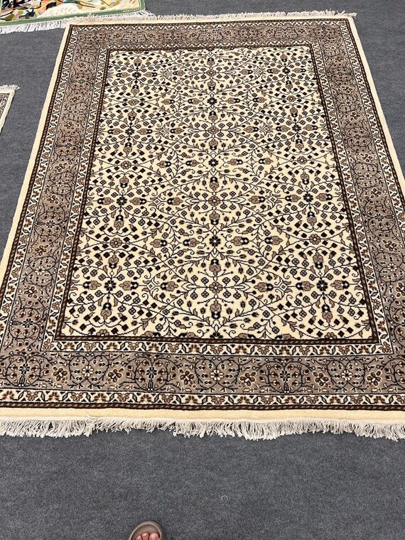 HAND KNOTTED Turkish Kayseri Wool on Cotton Rug Etsy