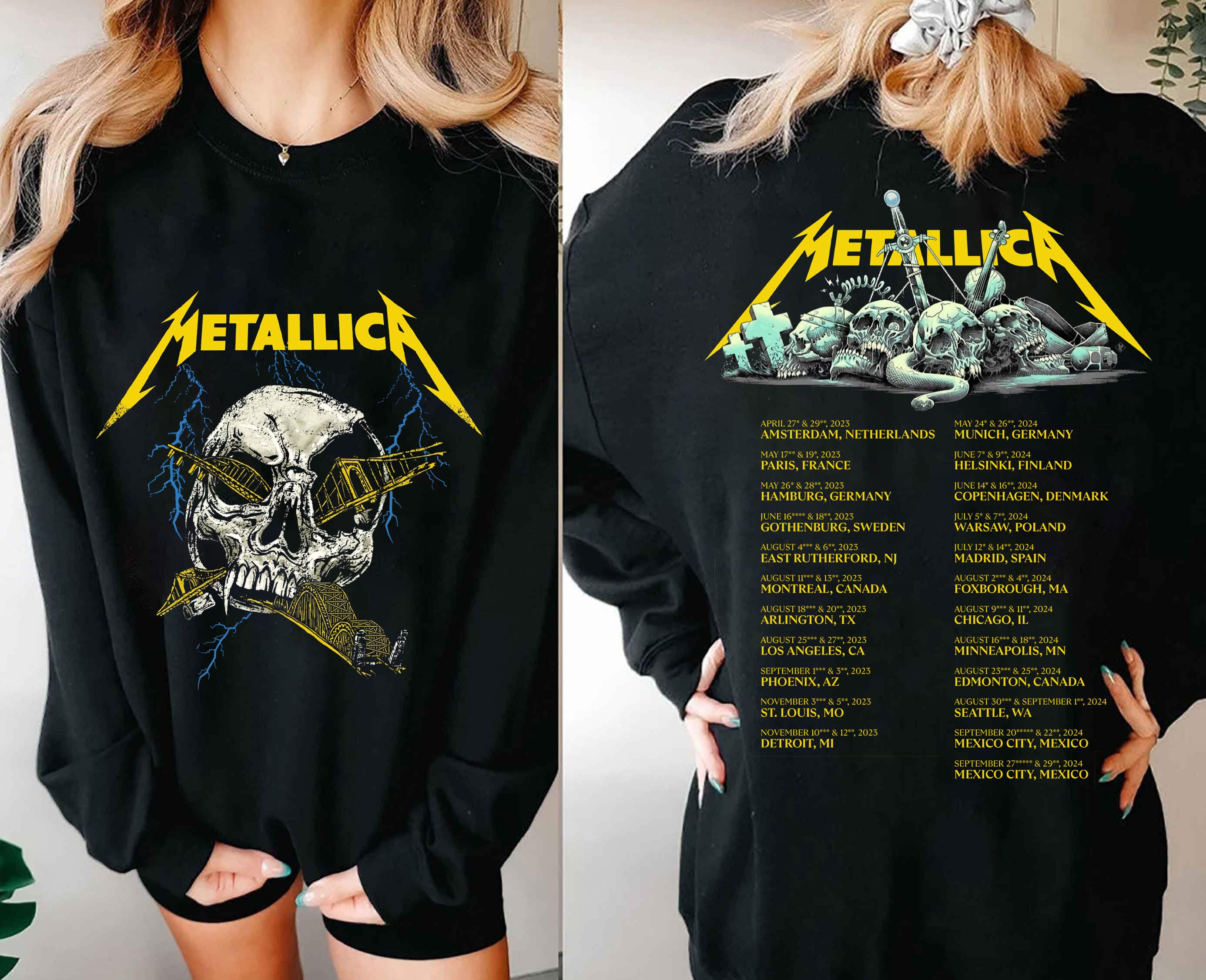 Metallica Nov 05, 2023 St. Louis, Mo T-shirt,Sweater, Hoodie, And Long  Sleeved, Ladies, Tank Top